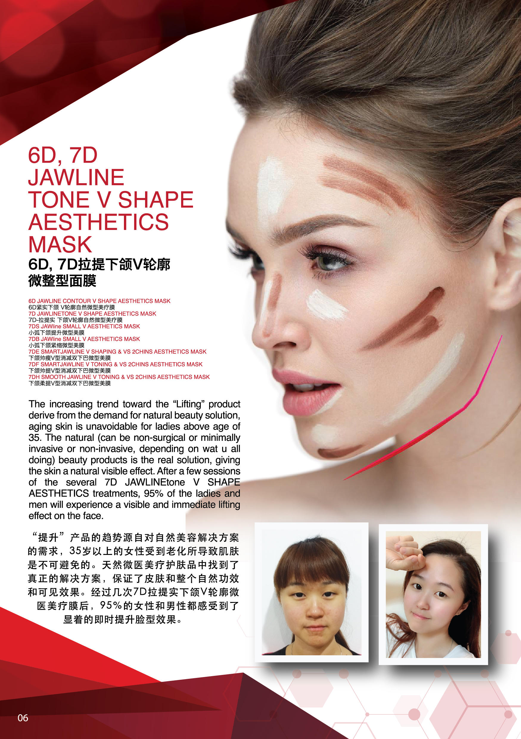  TERIMEE DR HANKKER COSMETIC SURGERY MASK - 6D, 7D JAWLINE TONE V SHAPE AESTHETICS MASK